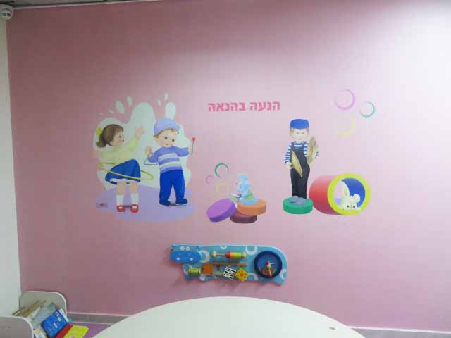 קיר לפינת תנועה בהנאה